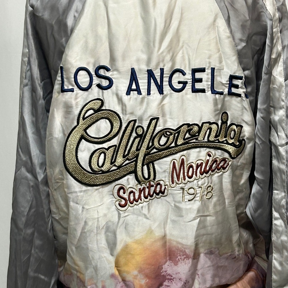 Vizio USA Santa Monica 1978 Bomber Jacket Los‎ Angeles California Womens Small